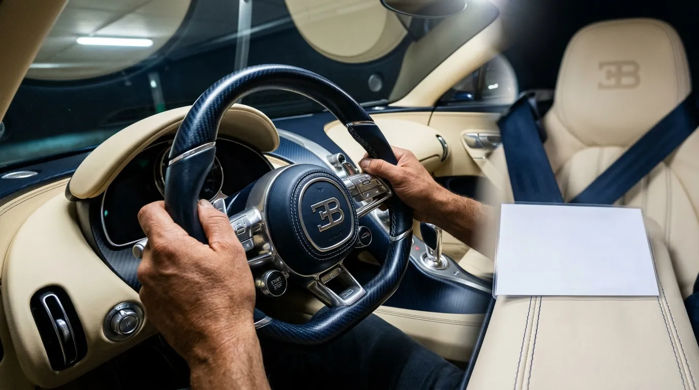 Permis de conduire Bugatti Chiron : exploit insolite