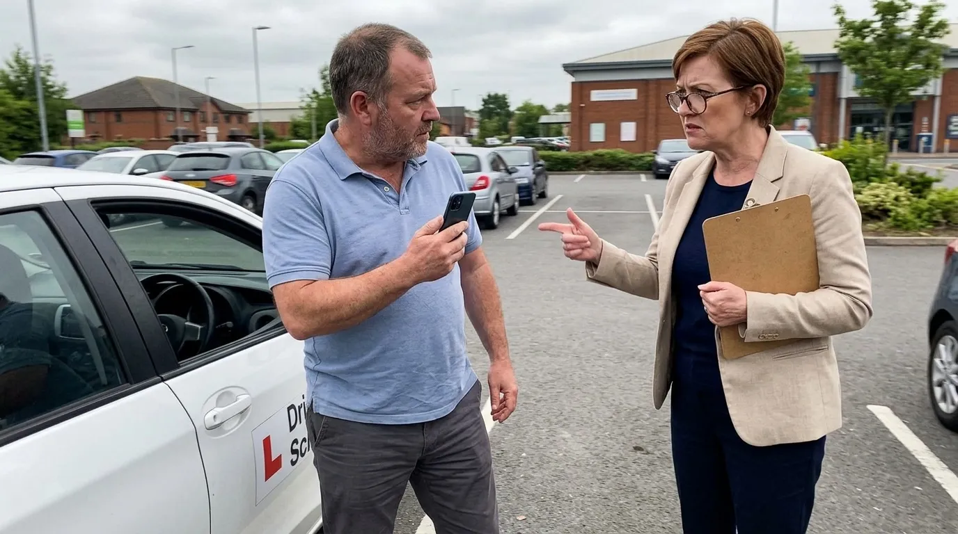 Moniteur d'auto-école filme inspecteur : la sanction