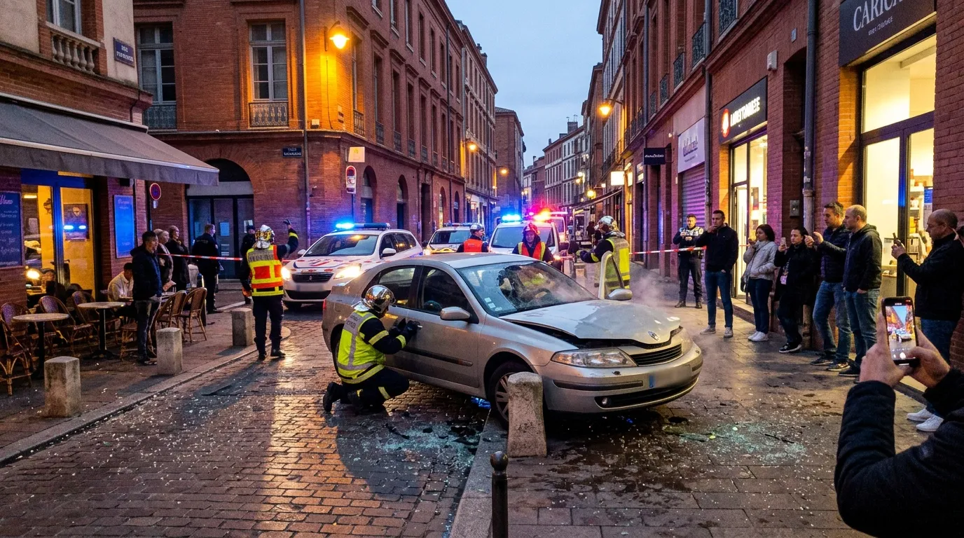 Alcoolisée sans permis à Toulouse : accident grave